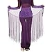 MUNAFIE Belly Dance Hip Scarf Tassel Hip Scarves Skirt Purple