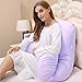 LITTLEGRASS Maternity Pillow Cover - U Shaped - 100% Cotton - Replacement Cover - Total Body/Pregnancy/Maternity/Full Body Pillowcase with Double Zipper 55