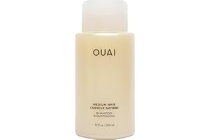 OUAI Medium Shampoo - Hydrating Shampoo with Coconut Oil, Babassu, Kumquat Extract and Keratin - Strengthens, Nourishes and Adds Shine - Paraben, Phthalate and Sulfate Free Hair Care Products (10 Oz)