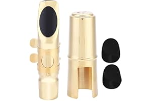 OUMIJ Saxophone Mouthpiece Eb Alto Sax Saxophone 5C Mouthpiece with Cap Pads Musical Instruments Accessory