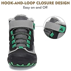 Mishansha Boy's Girl's Warm Outdoor Hiking Shoes