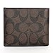 Coach 74993 Mens Signature Pvc Wallet Mahogany/brown