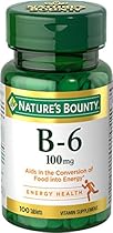 Nature's Bounty Vitamin B-6 100 mg, 100 Tablets