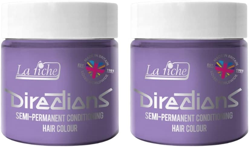 La Riche Directions Semi-Permanent Hair Color Lilac 100ml Tub 2x