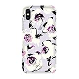 Incipio Technologies KSIPH-076-RFTP Kate Spade New York Cell Phone Case for iPhone X - Romantic Floral Translucent Purple None