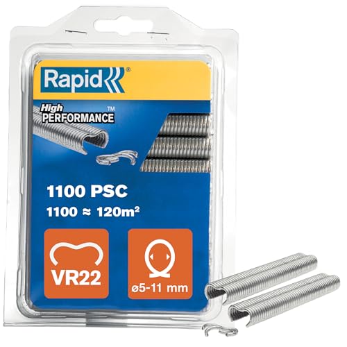 Rapid VR22 Galvanized Fence Hogrings, 1100 Pieces