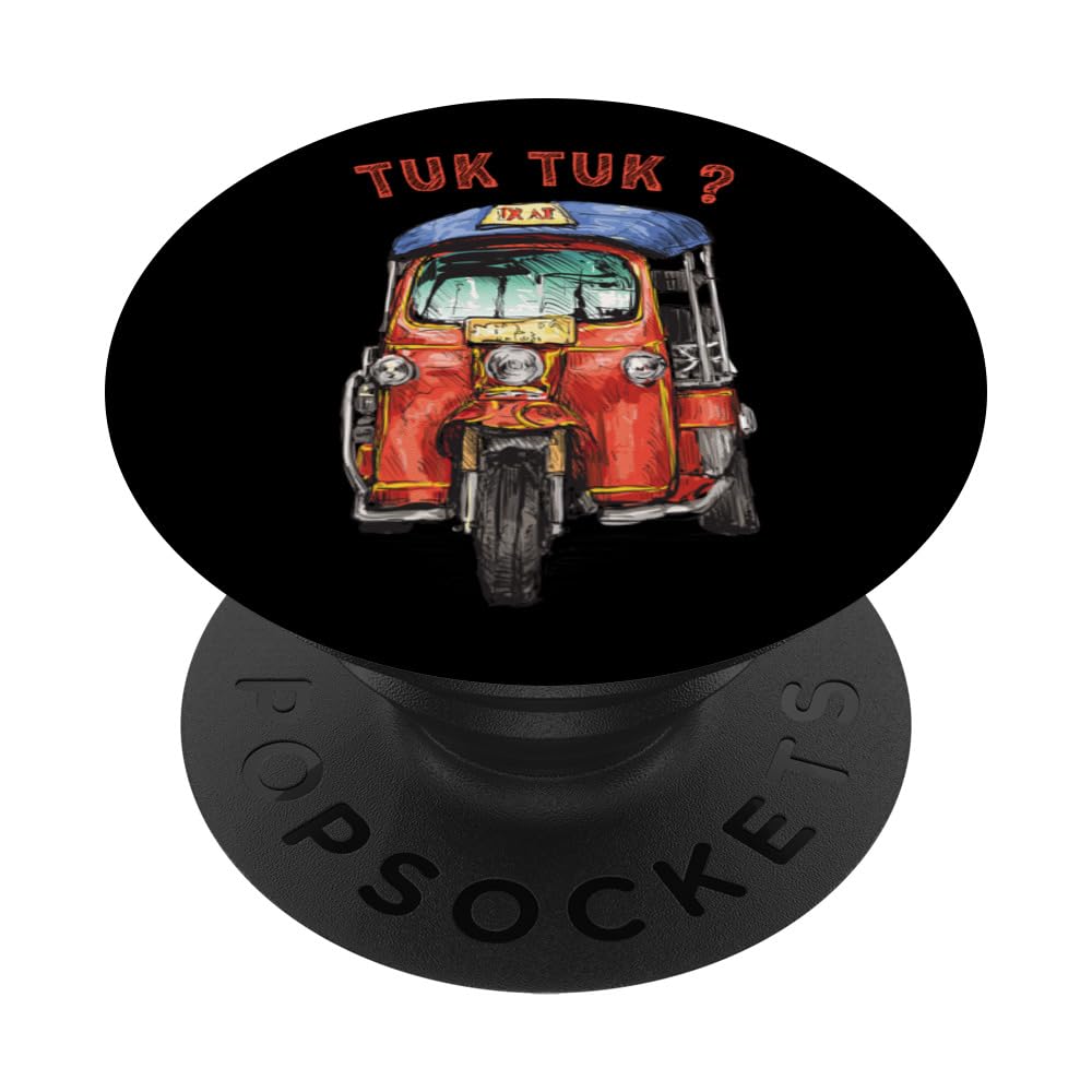 Thailand Holiday Thai Thai Krung Thep Bangkok Tuk Tuk PopSockets Swappable PopGrip