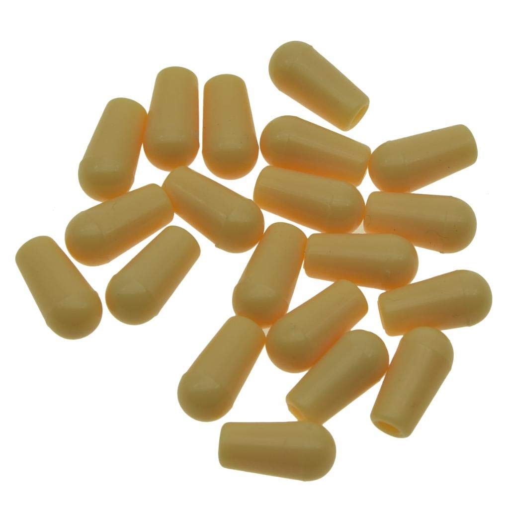 KAISH 20pcs Metric M3.5/M4 Guitar 3 Way Toggle Switch Tip Switch Knobs Guitar Switch Cap for Epiphone LP Les Paul Cream