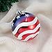 LUOEM Independence Day Hanging Balls Ornaments Patriotic Hanging Tree Balls Branches Decor Holiday Wedding Tree Decorations 6pcs