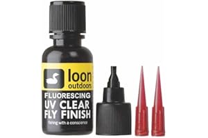 Loon Outdoors FLUORESCING UV CLEAR FLY FINISH, 1/2 oz