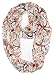 VIVIAN & VINCENT Soft Light Weight Cartoon Owl Sheer Infinity Scarf White