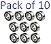 Pack of 10 Sealed Bearing 6203RS 17x40x12 Premium Quality Ball Bearings VXB Brand
