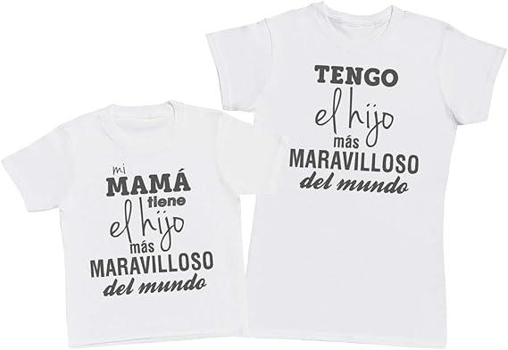 Zarlivia Clothing Mi Mama Tiene El Hijo Regalo Para Madres E Hijos Camiseta De Nino Y Camiseta De Mujer Amazon Es Ropa Y Accesorios