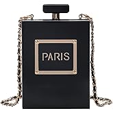 QZUnique Bottle/Motorcycle Jacket/Perfume/Gamepad Shoulder Bag for Women PU Leather Handbag Zipper Closure Crossbody Bag