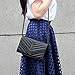 Simple Women Small Vegan Leather Crossbody Bag Quilted Shoulder Purse With