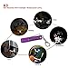 Mini Keychain Flashlight AAA Small Bright 150 Lumens 3 Modes,Waterproof Multipurpose Caplight Camplight Tablelight Necklace light for EDC,Reading,Walk, Emergency,parents kids gift(Purple for love)