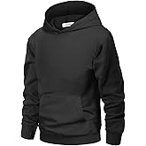 Arshiner Unisex Kids Soft Pullover Hooded Sweatshirt with Pocket Basic Hoodies Sportswear Age 4-13 Years