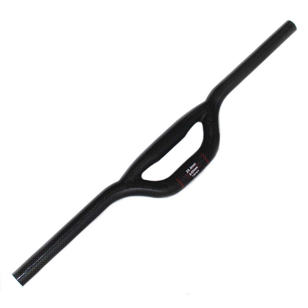 EC90 Full Carbon Fiber UShaped Handlebar MTB Riser Bar 25.4mm Clamp
