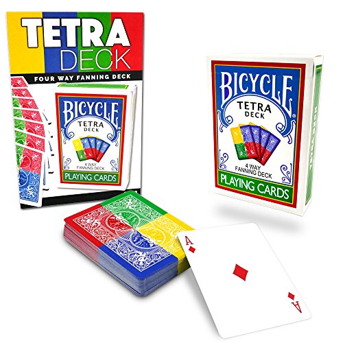Magic Makers Tetra Deck, 4 Way Fanning Deck, Bicycle