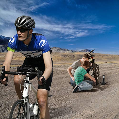 image for Hopopro Mini Bike Pump Bike Tire Pump Mini-Sized Bike Floor Pump Bike 