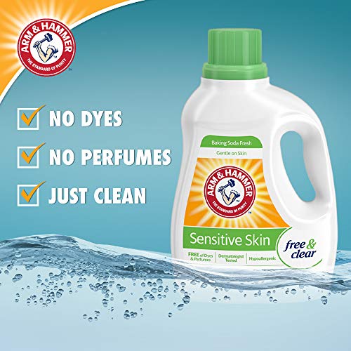 Arm & Hammer Plus OxiClean Free & Clear Sensitive Skin, 25 Loads Liquid