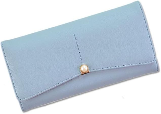 Amazon Co Jp 財布 レディースロングウォレット大学生用財布ライチ柄ウォレット Color 青 カメラ