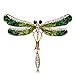 Daintymuse Breastpin Dragonfly Brooch Diamante Corsage Breastpins