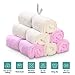 Soft Organic Washcloth Towels for Baby COMBABY 100% Natural Bamboo Bath Washcloths,Perfect for Sensitive Baby Skin, 6 Pack 10