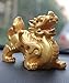 BOYULL Feng Shui Wealth Prosperity Golden Pi Xiu/Pi Yao Statue Car Dashboard Decoration, Attract Wealth and Good Luck,Feng Shui Decor