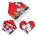 Funkprofi Santa Snowman Elk Christmas Hat Chair Covers Christmas Decor Dinner Chair Xmas Cap Sets (6pcs)