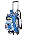 Children Toddler Kid's 2-4-6th Grade Pupils School Bag Backpack with Wheeled Trolley Hand (blue)