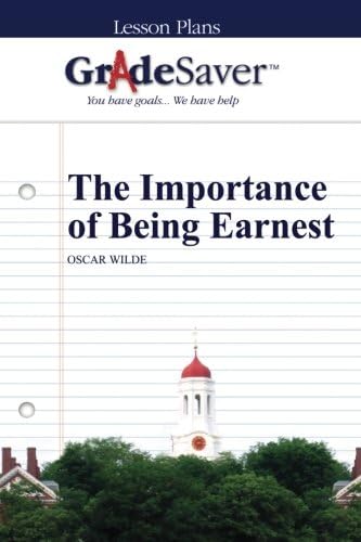 Gradesaver Tm Lesson Plans The Importance Of Being Earnest Weinbloom Jenny Cooper Novack Gemma 9781602598041 Amazon Com Books