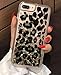 Losin Leopard Case Compatible with Apple iPhone 7 Plus/iPhone 8 Plus 5.5 Inch Ultra Thin Fashion Luxury Sparkling Liquid Quicksand Glitter Sequin Lovely Leopard Pattern Soft TPU + Hard PC Back Case