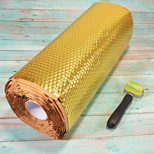 BOWSEN 80 mil 36sq.ft Sound Deadening Mat Butyl Automotive Speaker Deadener Mat Road Noise Insulation Car Deadening Kit Included 1pcs Roller - Thumbnail 2
