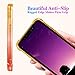 Ruky iPhone XR Case, Gradient Quicksand Series Glitter Bling Flowing Liquid Floating TPU Bumper Cushion Reinforced Corners Girls Women Phone Case for iPhone XR 6.1 inches (2018) (Gold Coral)
