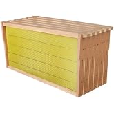 Swampland Bees - 20 Fully Assembled Wired Beeswax Foundation Deep (9-1/8") Frames. High-Tensile Stainless-Steel Wire, Plastic-Free Commercial Grade. FBA