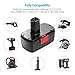 Powerextra 5.0Ah 19.2v Craftsman Lithium Replacement Battery Compatible with Craftsman C3, 130279005, 11375 11376, 11045,1323903, 315.115410, 315.11485, 315.114850, 315.114852,2Pack