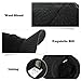 Comhats Winter Visor Beanie Hat Black for Men Wool Knit Cable Cuff Beanie Cap Women, Large, 68069_Black