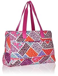 Bolso de viaje de tres compartimentos Vera Bradley, algodón exclusivo