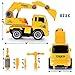 Ultimate Take-A-Part Construction Truck Toy Friction Powered Vehicle 2-In-1 Building Set | Fun Educational Build Take Apart Car Playset For Kids | Engineering Toys For Children | 3 Assembly Tools Kit