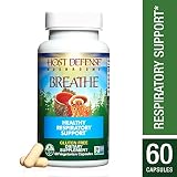 Host Defense - Breathe Capsules, Mushroom Support for Respiratory Health, 60 Count (FFP)