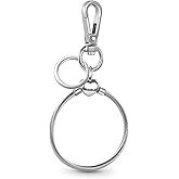 GNOCE Versatile Charm Holder & Key Chain Stainless Steel Charms Bracelet Gift For Women Wife
