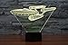 LOTOS Star Trek Battleship 3D Optical Illusion Multi-colored Change Touch Botton Desk Lamp Table Light