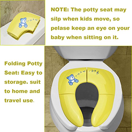 Iserlohn Portable Travel Potty seat with Carry Bag, Lightweight Folding