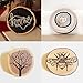 MUPIANLX Natural Wood Slices with Tree Bark Unfinished Round Wooden Discs for Crafts Coasters DIY Ornaments,15pcs 3.5