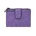 Damara Womens Medium Faux Leather Coin Purse Card Holder Wallet,Purple