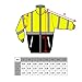 New York Hi-Viz Workwear WJ9012-4XL Men's ANSI Class 3 High Visibility Bomber Safety Jacket, Waterproof (4XL, Lime)