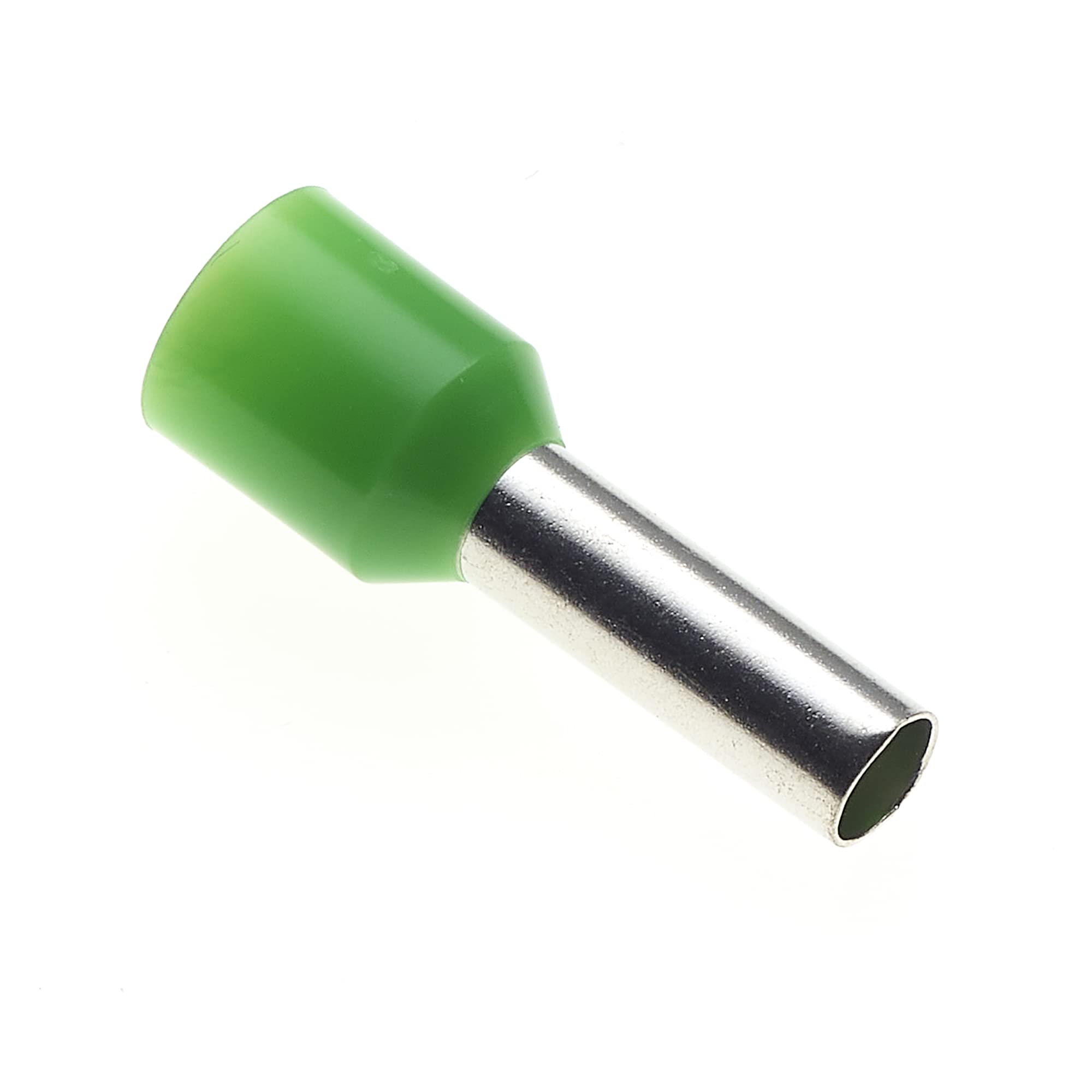 Insulated Ferrule, 12x6mm, Pack Of 100 - Wire Copper Crimp Connector Insulated Ferrule Pin, Cord End Terminal Connectors, French Green Nylon Ferrules Connectors
