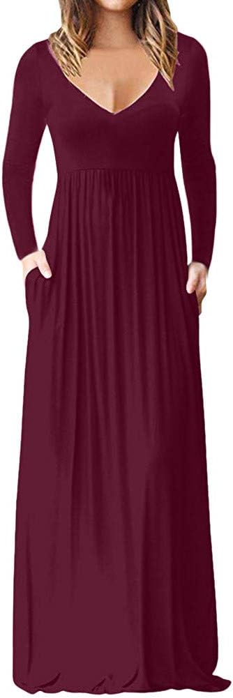 Momoxi Women's Print Vintage Beach Maxi Dress W/ Pocket
