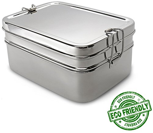 Lifestyle block 3 compartment stainless steel eco-friendly lunch …